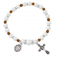 Topaz Stretch Rosary Bracelet