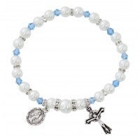 Zircon Stretch Rosary Bracelet