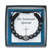 Hematite St. Michael Corded