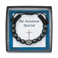 Hematite St. Michael Corded