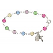 7.5 inch Multi Colored Swarovski Stones Bracelet