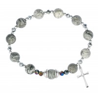 Grey Marble Cross Stretch