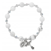 Howolite & Gray Crystal Stretc