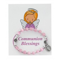 Pink Cat's Eye Comm Brac On