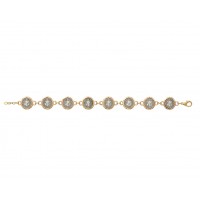 Two Tone Saint Benedict Bracelet / Gift Box