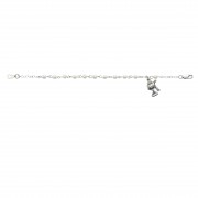 3mm Pearl Communion Bracelet w/Rhodium Crucifix/Chalice Center