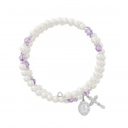 Amethyst & Pearl Wrap Bracelet
