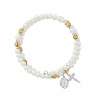 Topaz & Pearl Wrap Bracelet