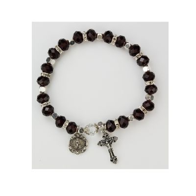 Garnet Rosary Bracelet,carded 735365507894 - BR807C