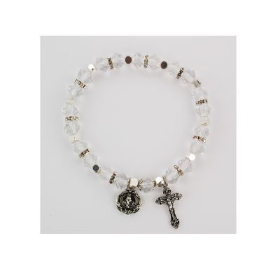Crystal Rosary Bracelet,carded 735365507924 - BR810C