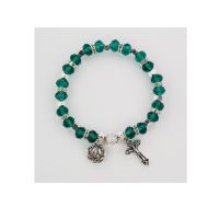 Emerald Rosary Bracelet Carded