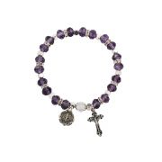 Amethyst Rosary Bracelet, Carded