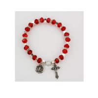 Ruby Rosary Bracelet, Carded