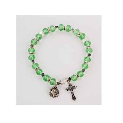 Peridot Rosary Bracelet, Car 735365507962 - BR814C