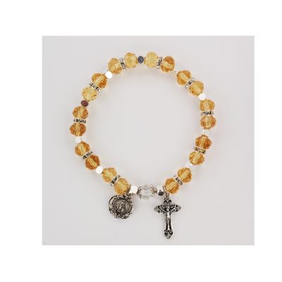 Topaz Rosary Bracelet, Carded 735365507993 - BR817C