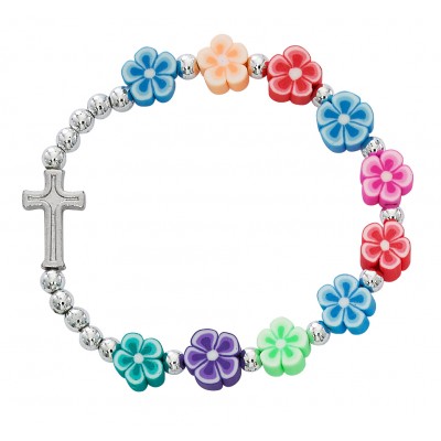 Kids Multi-color Flower Bracelet - 735365526765 - BR893C