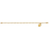 Gold Tone Figaro Miraculous Br
