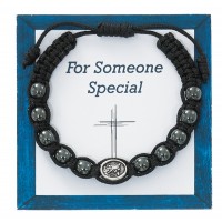 Hematite St. Michael Corded