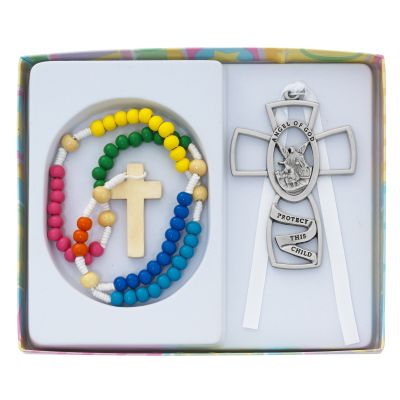 Kiddee Rosary Set w/Guardian Angel - 735365961016 - BS46