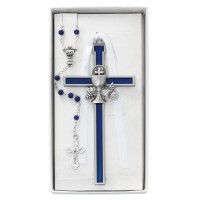 Blue Enameled Chalice