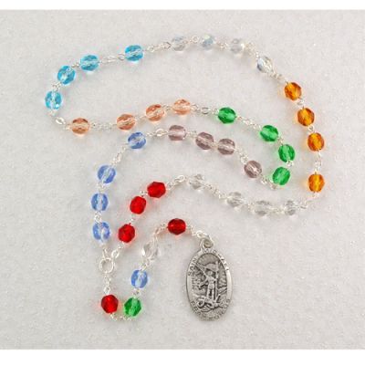 St Michael Rosary Chaplet Card 735365269648 - CH109