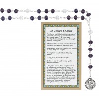 St. Joseph Chaplet Rosary, Carded