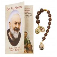St. Pio Chaplet Rosary With Booklet