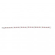 7.5 inch Silver Holy Spirit Austrian Crystal Stones Bracelet