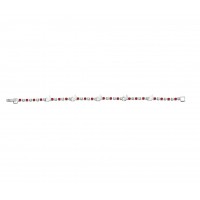 7.5 inch Silver Holy Spirit Austrian Crystal Stones Bracelet