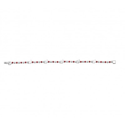 7.5 inch Silver Holy Spirit Austrian Crystal Stones Bracelet - 735365477111 - CNF6