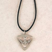 Pewter Holy Spirit Medal w/Leather Cord