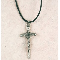Pewter Papal Crucifix Cord