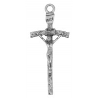 Pewter Papal Crucifix
