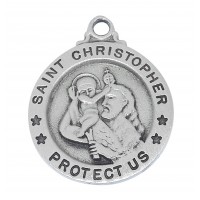 Pewter St. Christopher 18' Ch&
