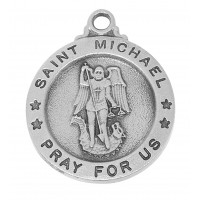 Pewter St. Michael 18' Ch&bx