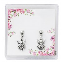 Silver Angel Earrings