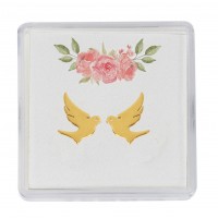 Gold Tone Dove Earrings With