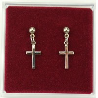 Rf Cross Earrings