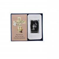 Etched Glass Communion Boy