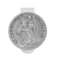 Visor Clip/card,round St Chris