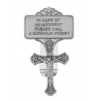 Crucifix Visor Clip Carded