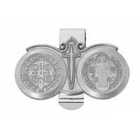 St Benedict Visor Clip Carded