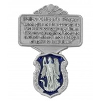 Police Blue Epoxy Visor Clip