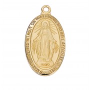 Gp Pewter Miraculous 18ch &bx"