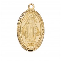 Gp Pewter Miraculous 18ch &bx"