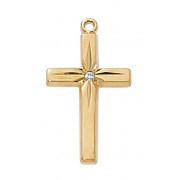 Gp Pewter Cross 18" Ch&bx