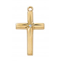 Gp Pewter Cross 18" Ch&bx