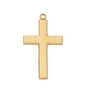 Gold Plated Pewter Cross