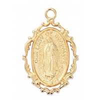 Gp Pewter Guadalupe Medal 18"