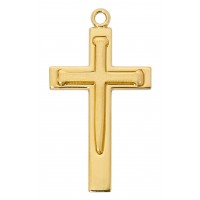 24" Ch G/ss Cross With Nail